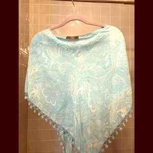 Paisley cape with ornate beading